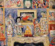 James Ensor Interior with Three Portraits Sweden oil painting artist